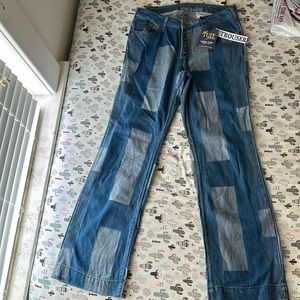 Cowgirl Tuff/Just Tuff patchwork trousers. NWT!!!